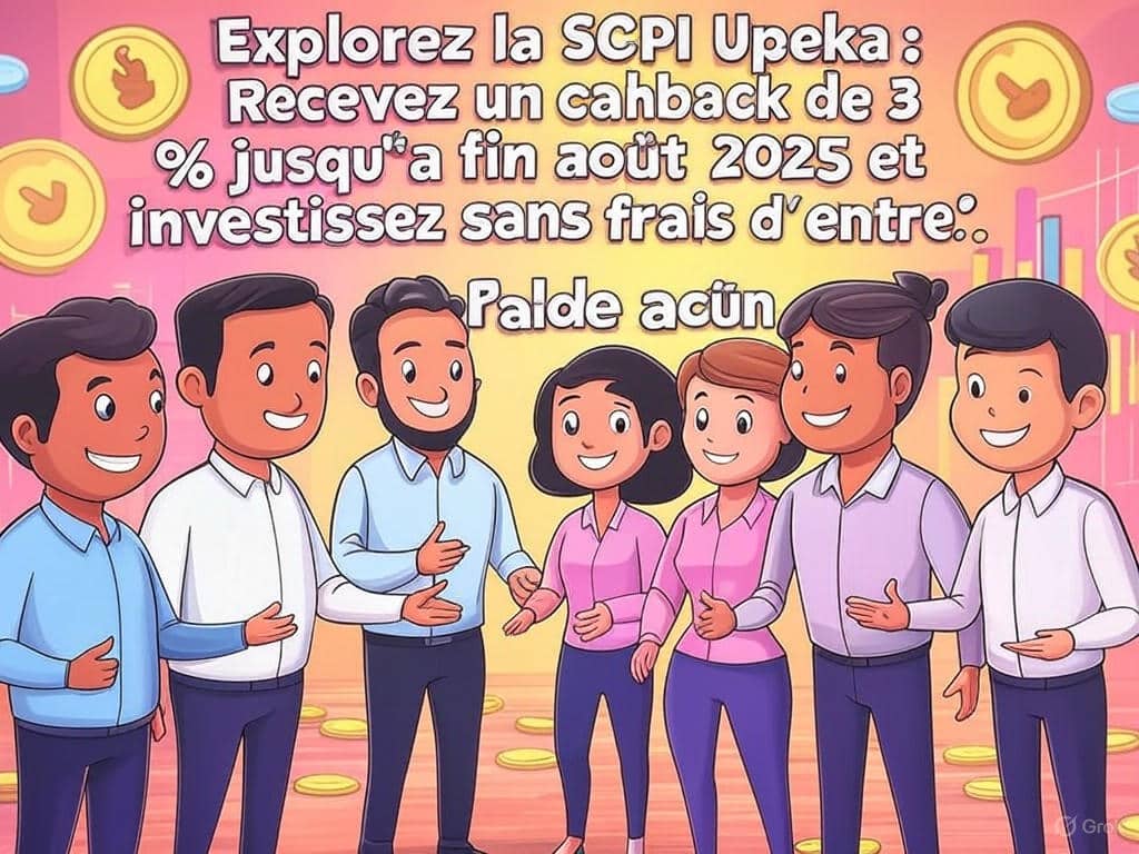 découvrez la scpi upeka et profitez d'un cashback exceptionnel de 3 % jusqu'à fin août 2025. investissez dès maintenant sans frais d'entrée et optimisez vos placements immobiliers en toute sérénité.