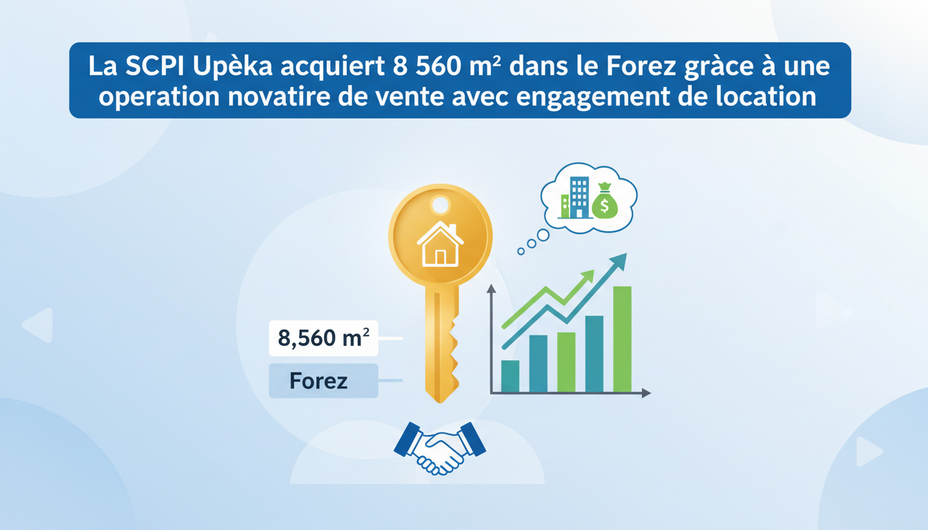 la scpi upêka renforce son portefeuille avec l'acquisition de 8 560 m² dans le forez via une opération innovante de vente avec engagement de location, alliant sécurité et performance.