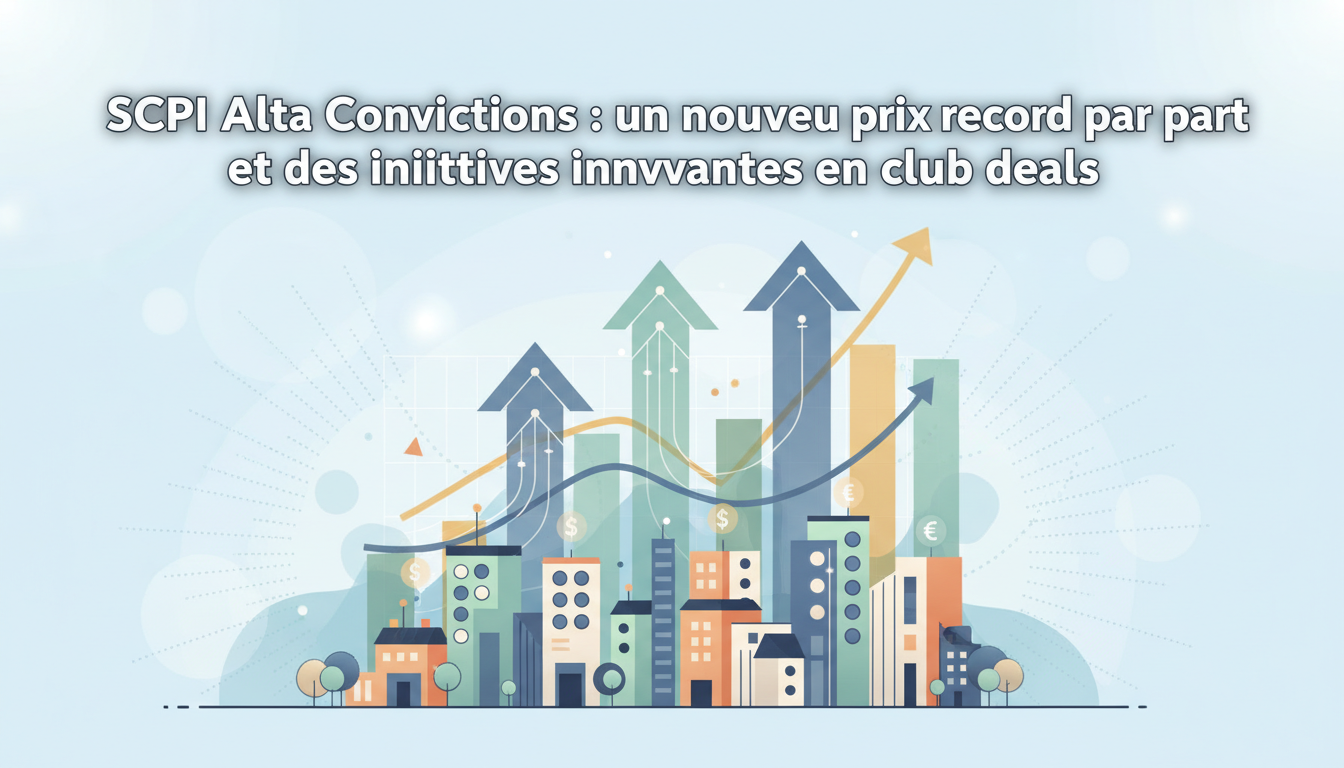 découvrez la scpi alta convictions, qui établit un nouveau prix record par part tout en lançant des initiatives innovantes en club deals pour optimiser vos investissements immobiliers.