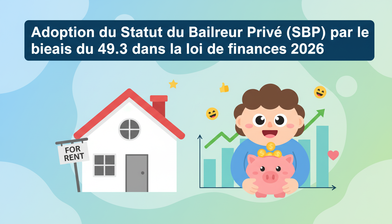 découvrez l'adoption du statut du bailleur privé (sbp) par l'application de l'article 49.3 dans la loi de finances 2026, ses implications et conséquences pour le secteur immobilier privé.