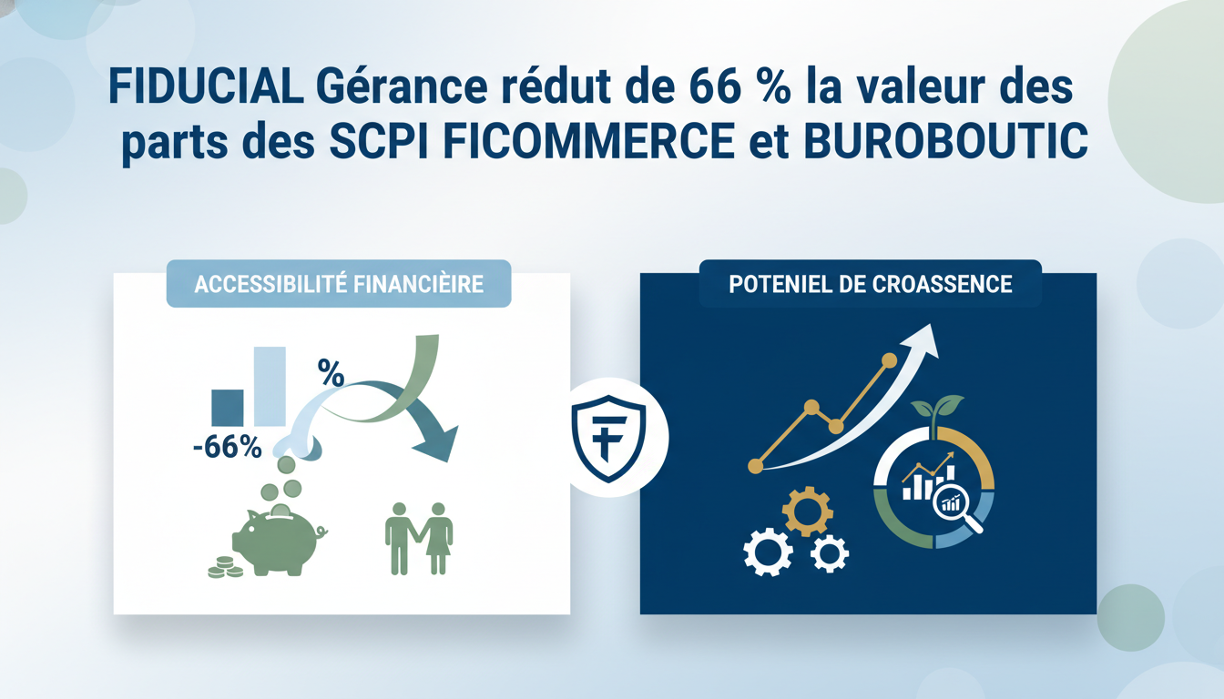 découvrez comment fiducial gérance a réduit de 66 % la valeur des parts des scpi ficommerce et buroboutic, impactant ainsi les investisseurs et le marché immobilier.