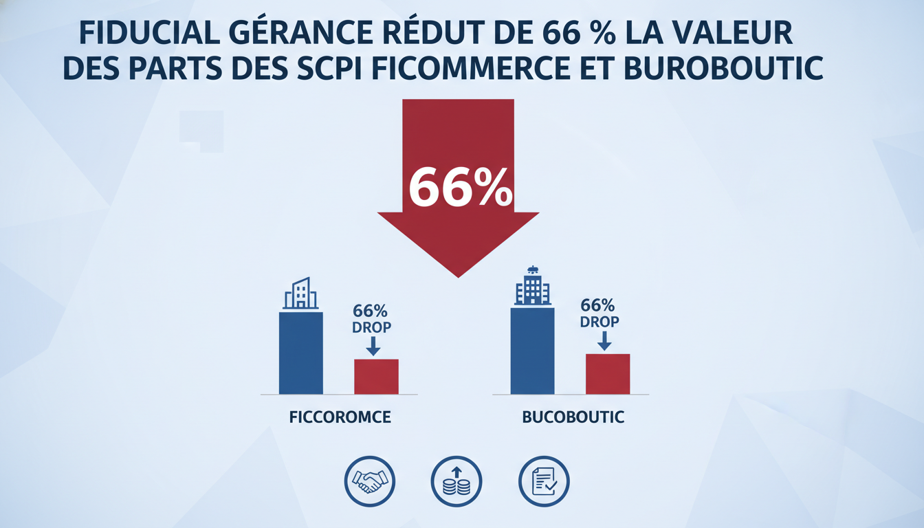 découvrez comment fiducial gérance a réduit de 66 % la valeur des parts des scpi ficommerce et buroboutic, impactant les investisseurs et le marché immobilier.