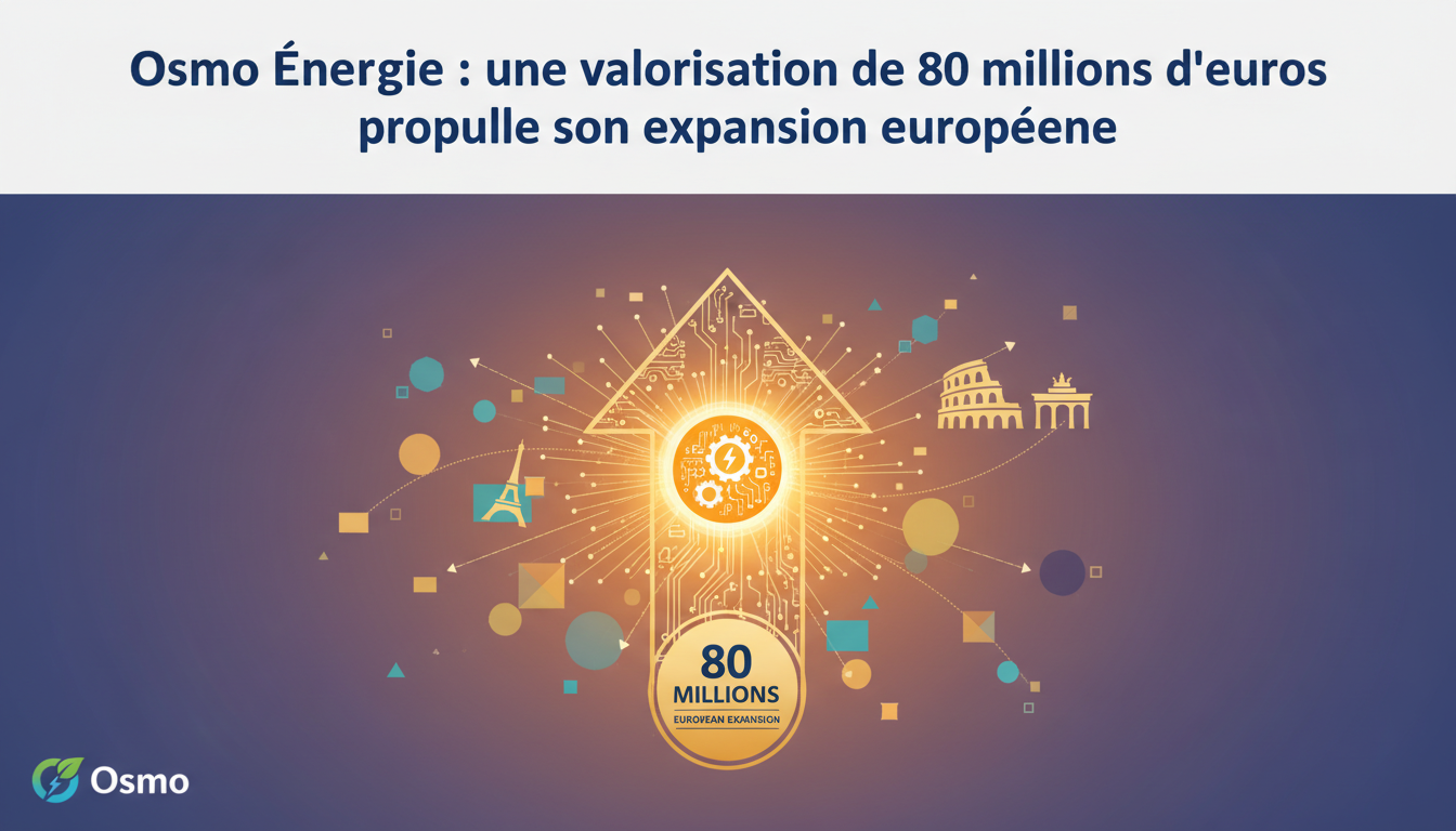 osmo énergie bénéficie d'une valorisation de 80 millions d'euros, accélérant ainsi son expansion à l'échelle européenne.