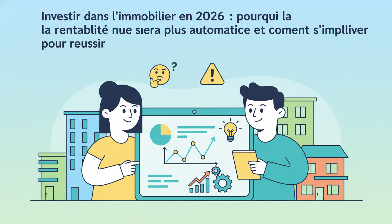 découvrez pourquoi la rentabilité de l'immobilier en 2026 ne sera plus automatique et comment vous impliquer efficacement pour optimiser vos investissements et réussir dans ce secteur en pleine évolution.