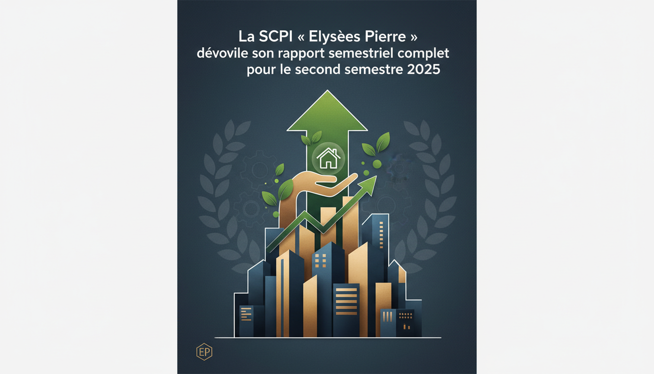 découvrez le rapport semestriel complet de la scpi « elysées pierre » pour le second semestre 2025, avec une analyse détaillée de ses performances et perspectives d'investissement.
