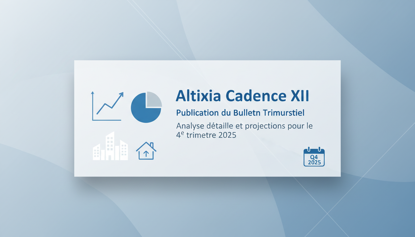 découvrez l'analyse approfondie et les projections pour le 4e trimestre 2025 dans le bulletin trimestriel de la scpi altixia cadence xii, incluant les performances, tendances et opportunités d'investissement.