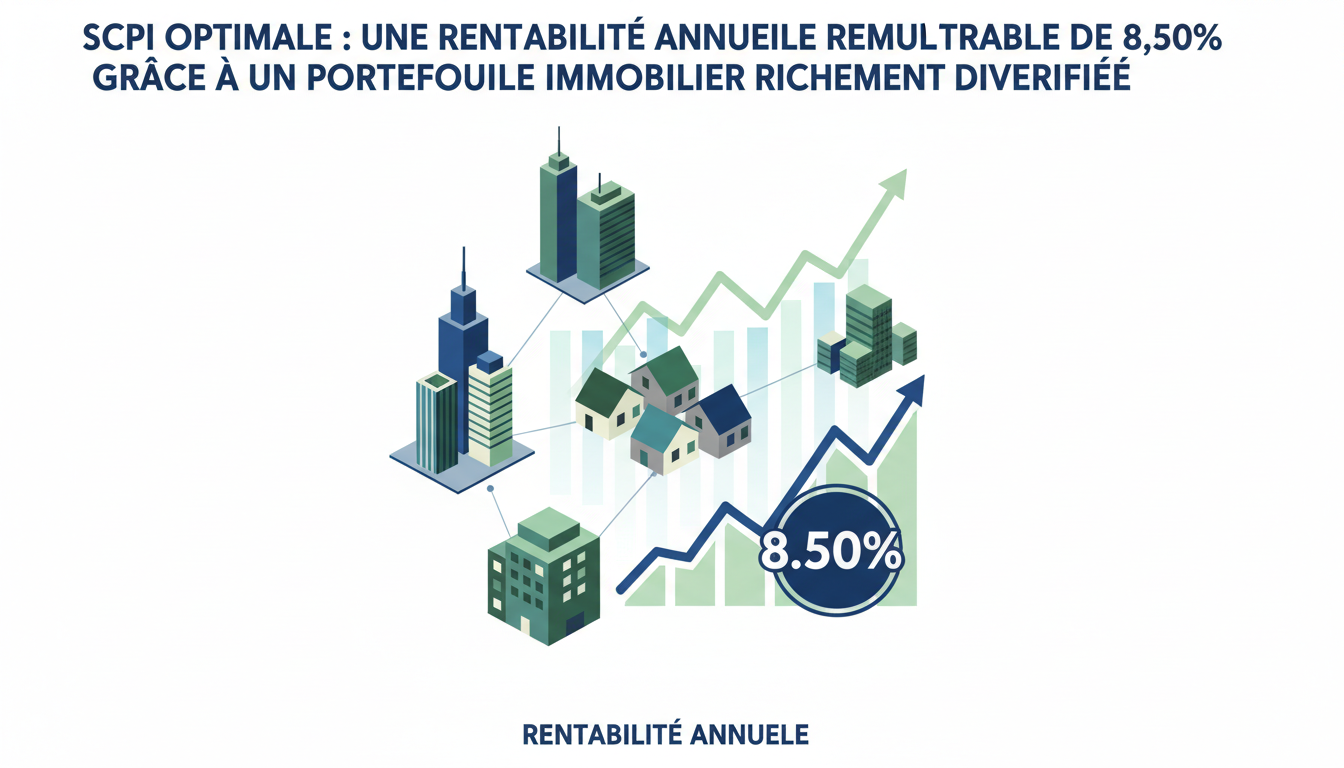 découvrez la scpi optimale, offrant une rentabilité annuelle exceptionnelle de 8,50% grâce à un portefeuille immobilier diversifié et performant, idéal pour optimiser vos investissements.