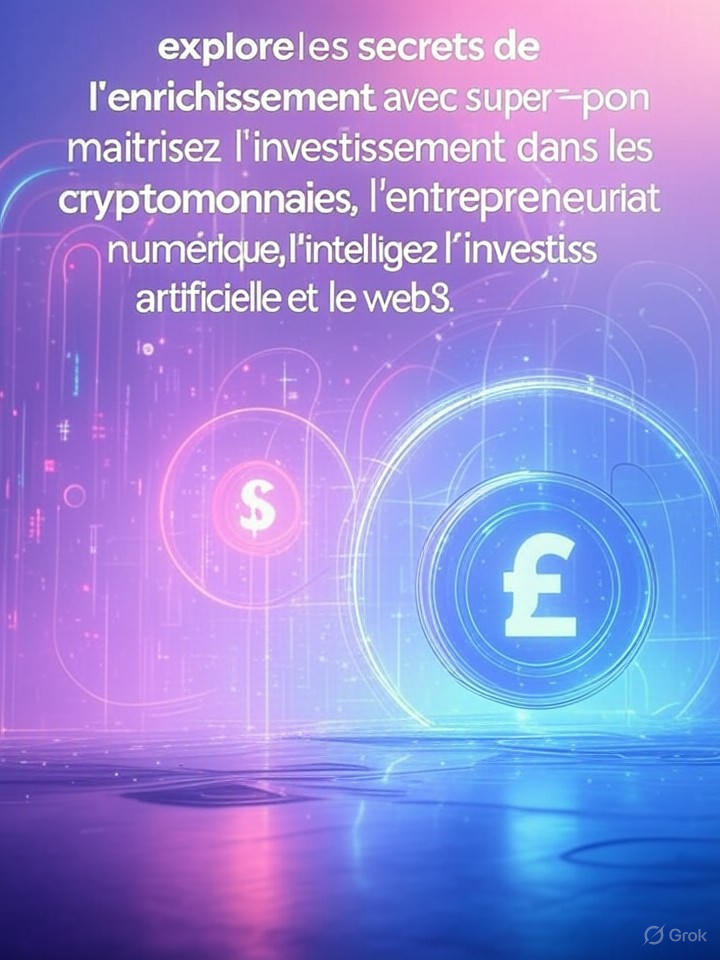 découvrez comment super-pognon vous guide vers la richesse : apprenez à investir dans les cryptomonnaies, exploitez l'entrepreneuriat numérique, l'intelligence artificielle et le web3 pour booster votre succès financier.