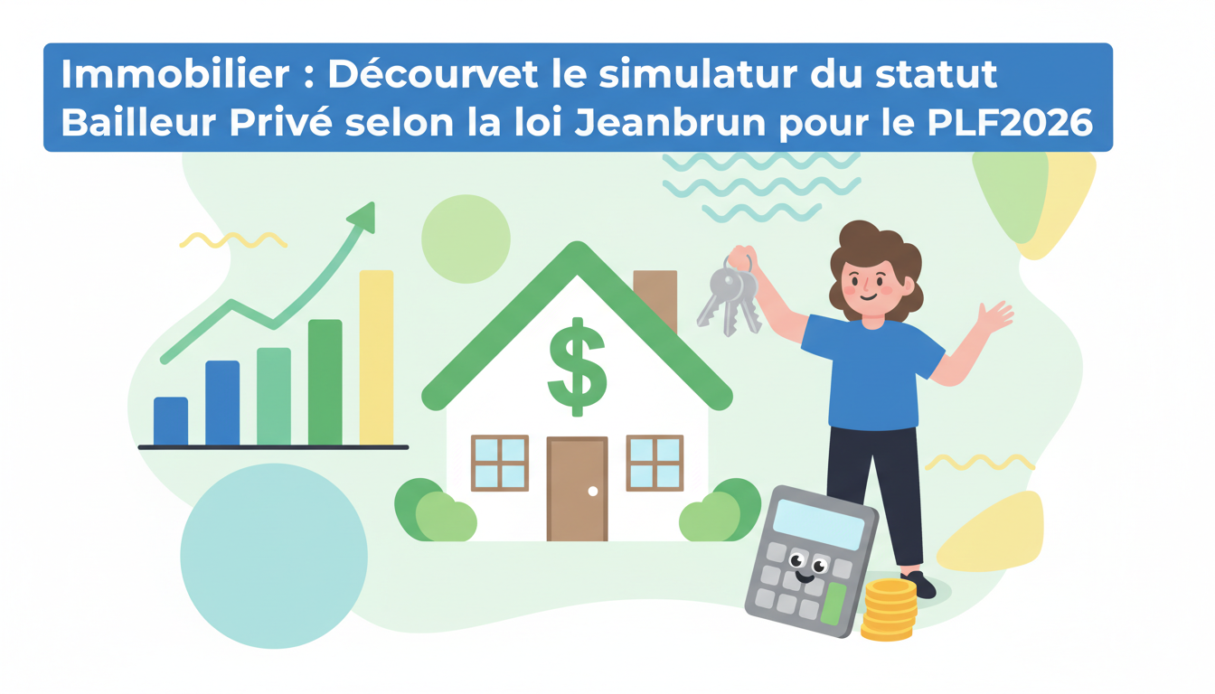 découvrez notre simulateur en ligne pour le statut bailleur privé selon la loi jeanbrun, et préparez votre investissement immobilier conforme au plf2026.