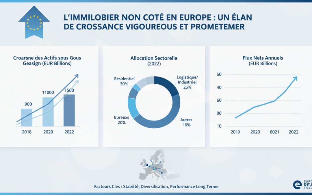 L’immobilier non coté en Europe : un élan de croissance vigoureux et prometteur