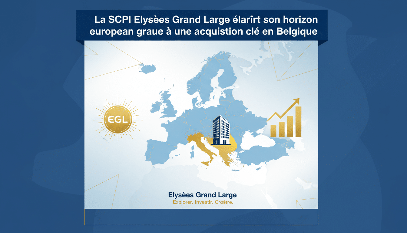 la scpi elysées grand large renforce sa présence européenne avec une acquisition stratégique en belgique, ouvrant de nouvelles opportunités d'investissement.