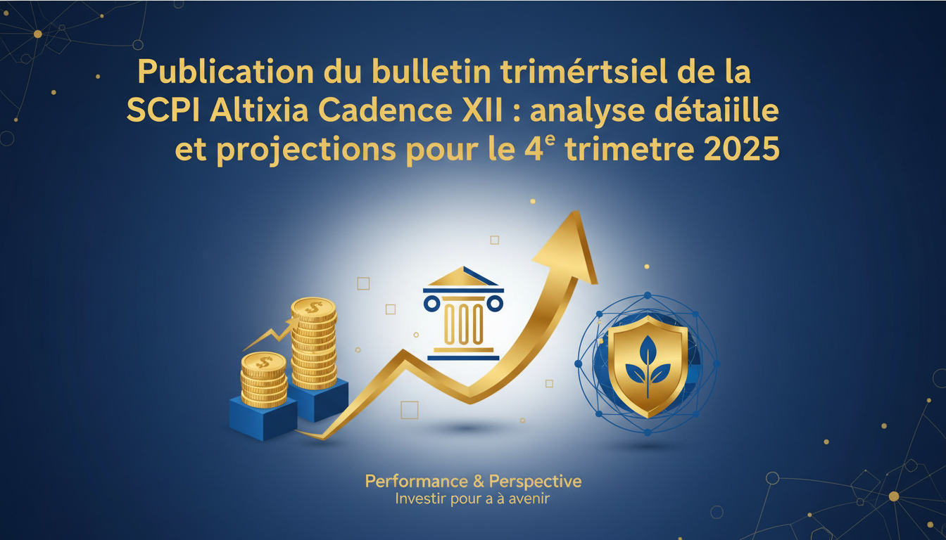 découvrez l'analyse détaillée et les projections pour le 4e trimestre 2025 dans le bulletin trimestriel de la scpi altixia cadence xii, offrant un aperçu complet des performances et perspectives d'investissement.