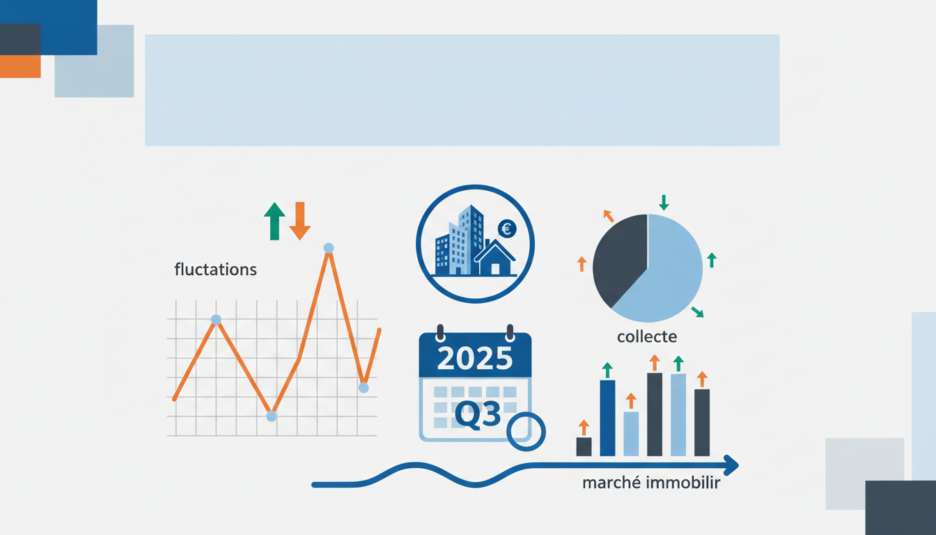 Unités de compte immobilières : Décodage des fluctuations marquantes de la collecte au troisième trimestre 2025 analyse détaillée des fluctuations importantes de la collecte des unités de compte immobilières au troisième trimestre 2025, avec un décryptage des tendances et impacts du marché.