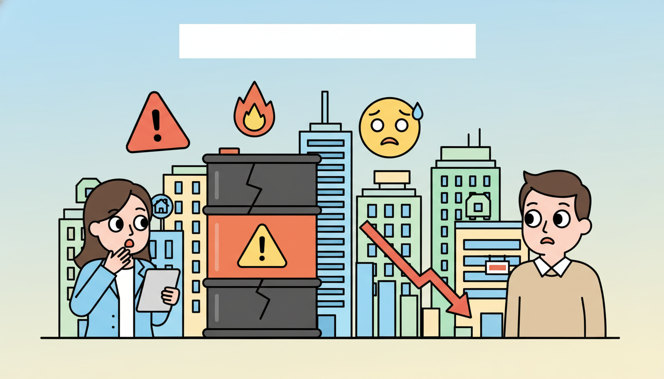 découvrez comment le triple choc pétrolier pourrait impacter le marché immobilier et annoncer une nouvelle crise économique.