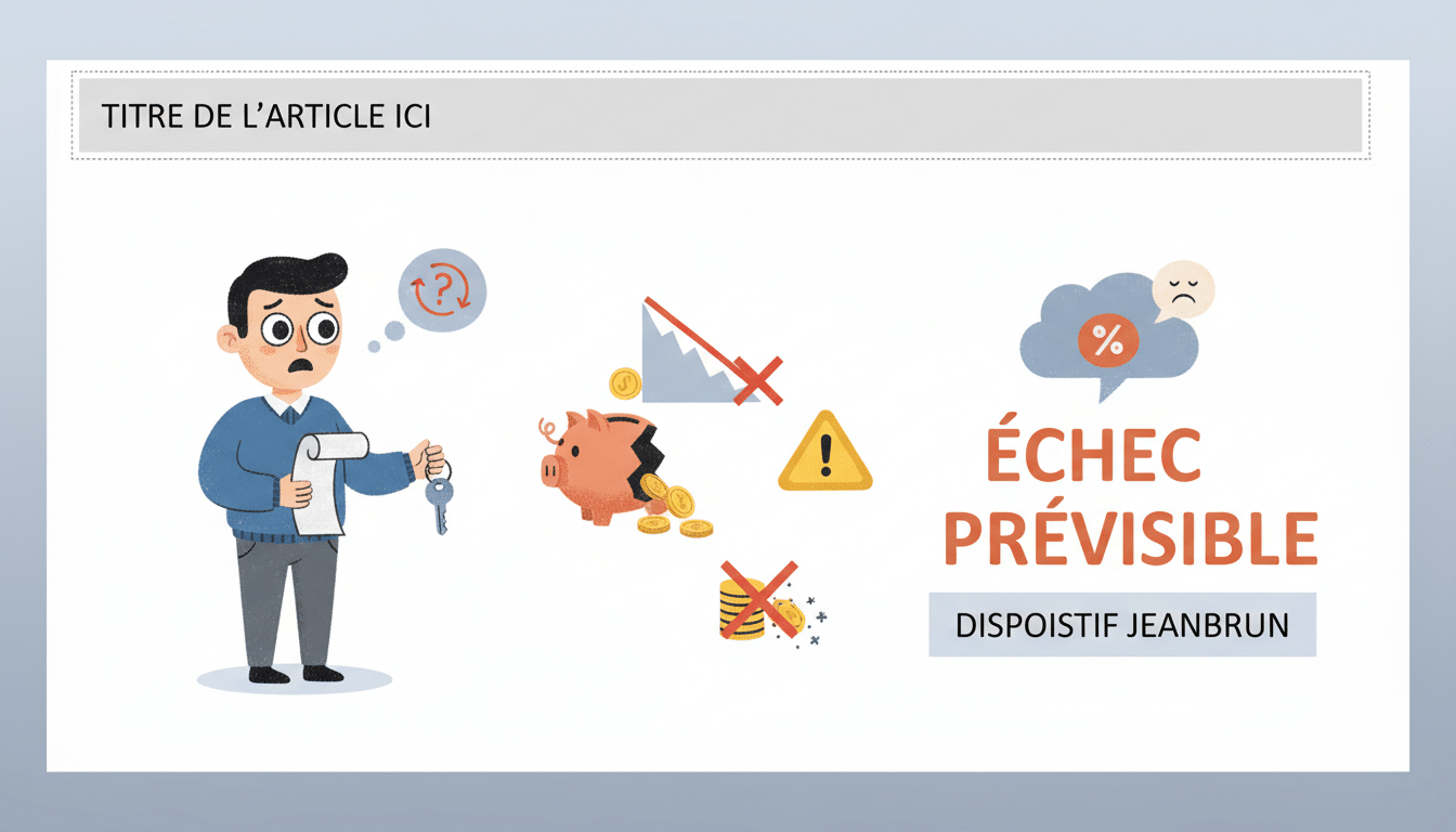 Immobilier locatif : le dispositif Jeanbrun, un échec prévisible de la défiscalisation ? découvrez pourquoi le dispositif jeanbrun en immobilier locatif est considéré comme un échec prévisible en matière de défiscalisation et quelles en sont les causes principales.