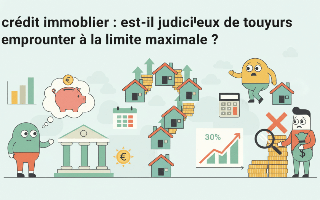 Crédit immobilier : est-il judicieux de toujours emprunter à la limite maximale ?