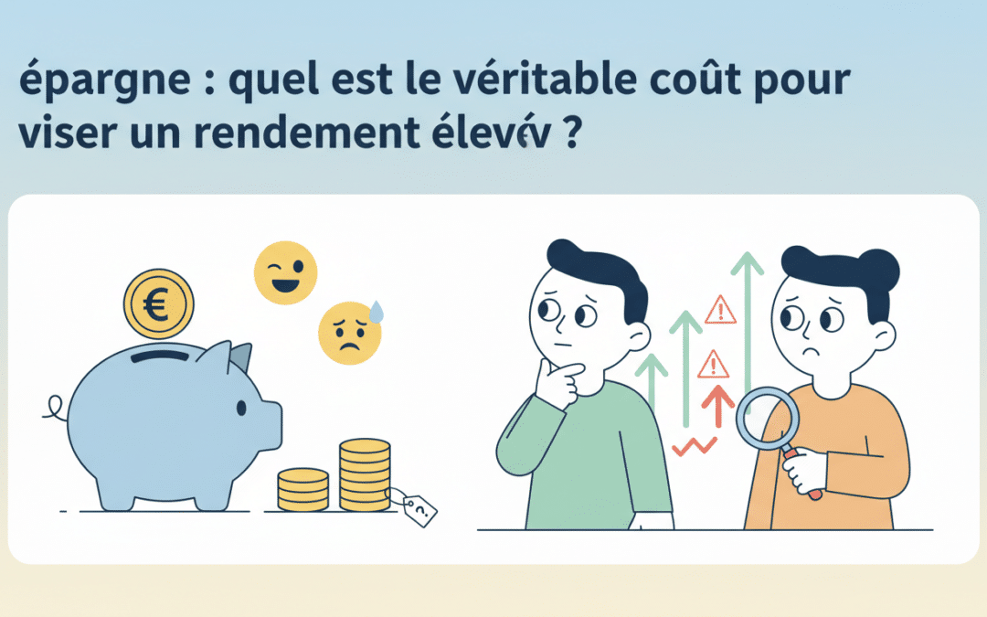 Épargne : Quel est le véritable coût pour viser un rendement élevé ?