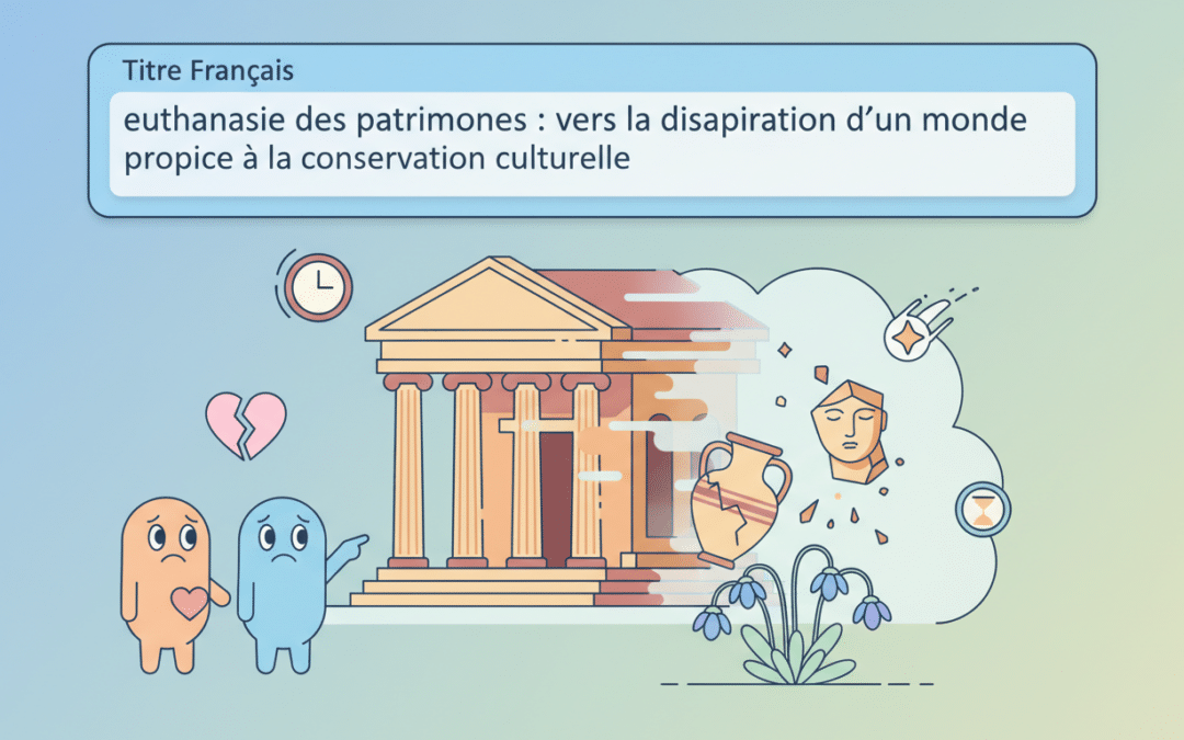 Euthanasie des patrimoines : vers la disparition d’un monde propice à la conservation culturelle
