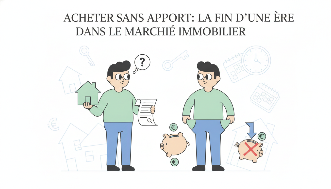 Acheter sans apport : la fin d’une ère dans le marchĂ© immobilier dĂ©couvrez pourquoi acheter sans apport marque la fin d'une ère dans le marchĂ© immobilier et comment cette Ă©volution impacte vos projets d'achat.