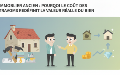 Immobilier ancien : pourquoi le coût des travaux redéfinit la valeur réelle du bien