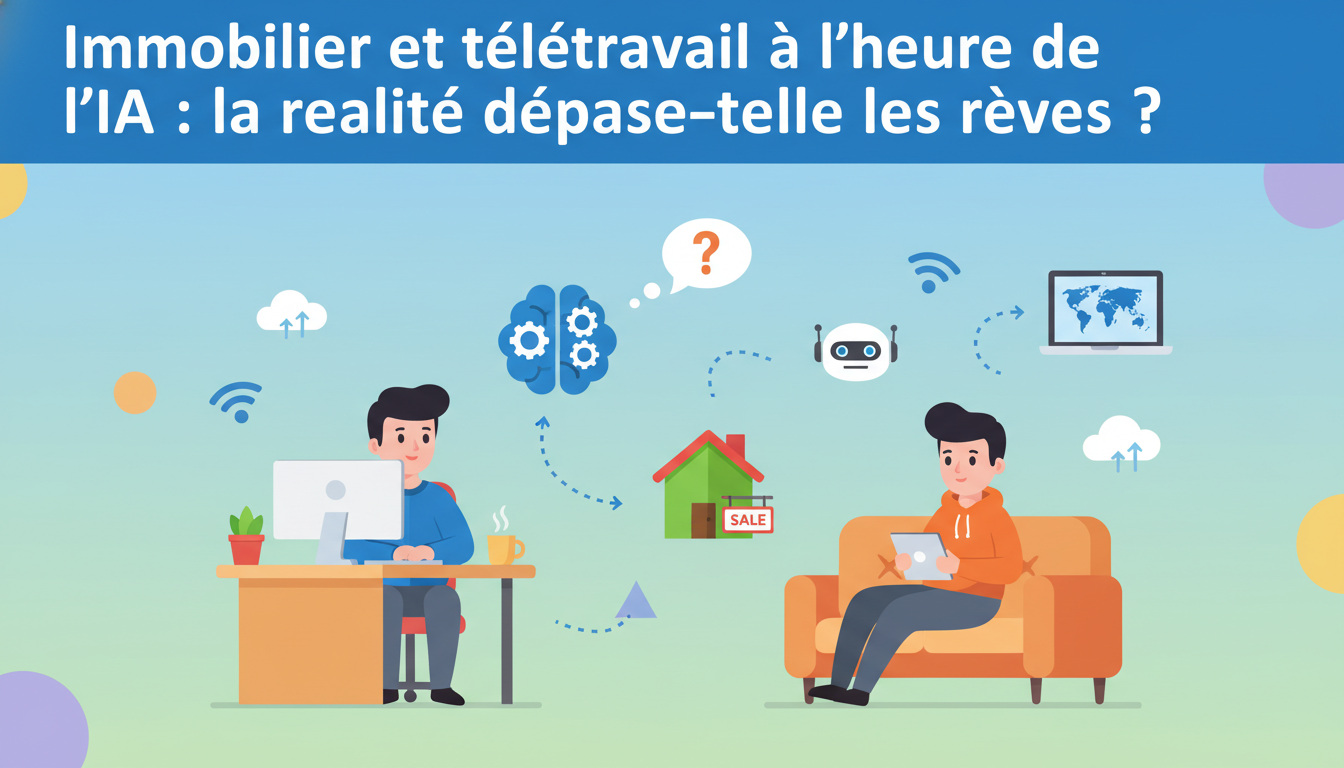 Immobilier et télétravail à l’heure de l’IA : la réalité dépasse-t-elle les rêves ? découvrez comment l'intelligence artificielle transforme l'immobilier et le télétravail, et explorez si la réalité dépasse les attentes dans ce nouveau paysage professionnel.