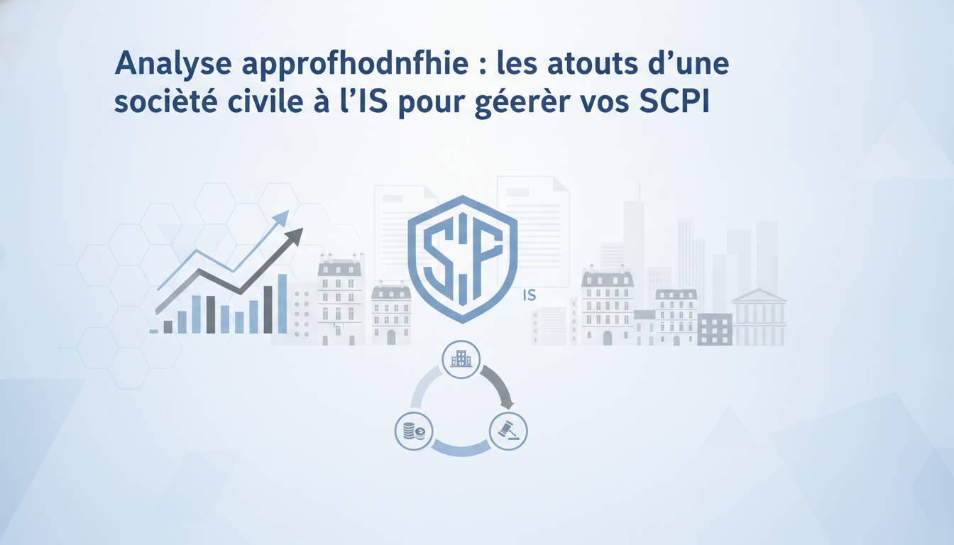 Analyse approfondie : Les atouts d’une Société Civile à l’IS pour gérer vos SCPI découvrez les avantages clés d'une société civile imposée à l'is pour optimiser la gestion de vos scpi à travers une analyse détaillée.