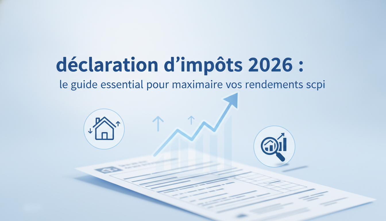 Déclaration d’impôts 2026 : Le guide essentiel pour maximiser vos rendements SCPI découvrez notre guide essentiel pour la déclaration d'impôts 2026 et apprenez comment maximiser vos rendements scpi de manière efficace et optimisée.
