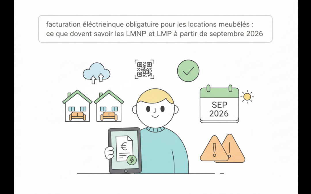 Facturation électronique obligatoire pour les locations meublées : Ce que doivent savoir les LMNP et LMP à partir de septembre 2026