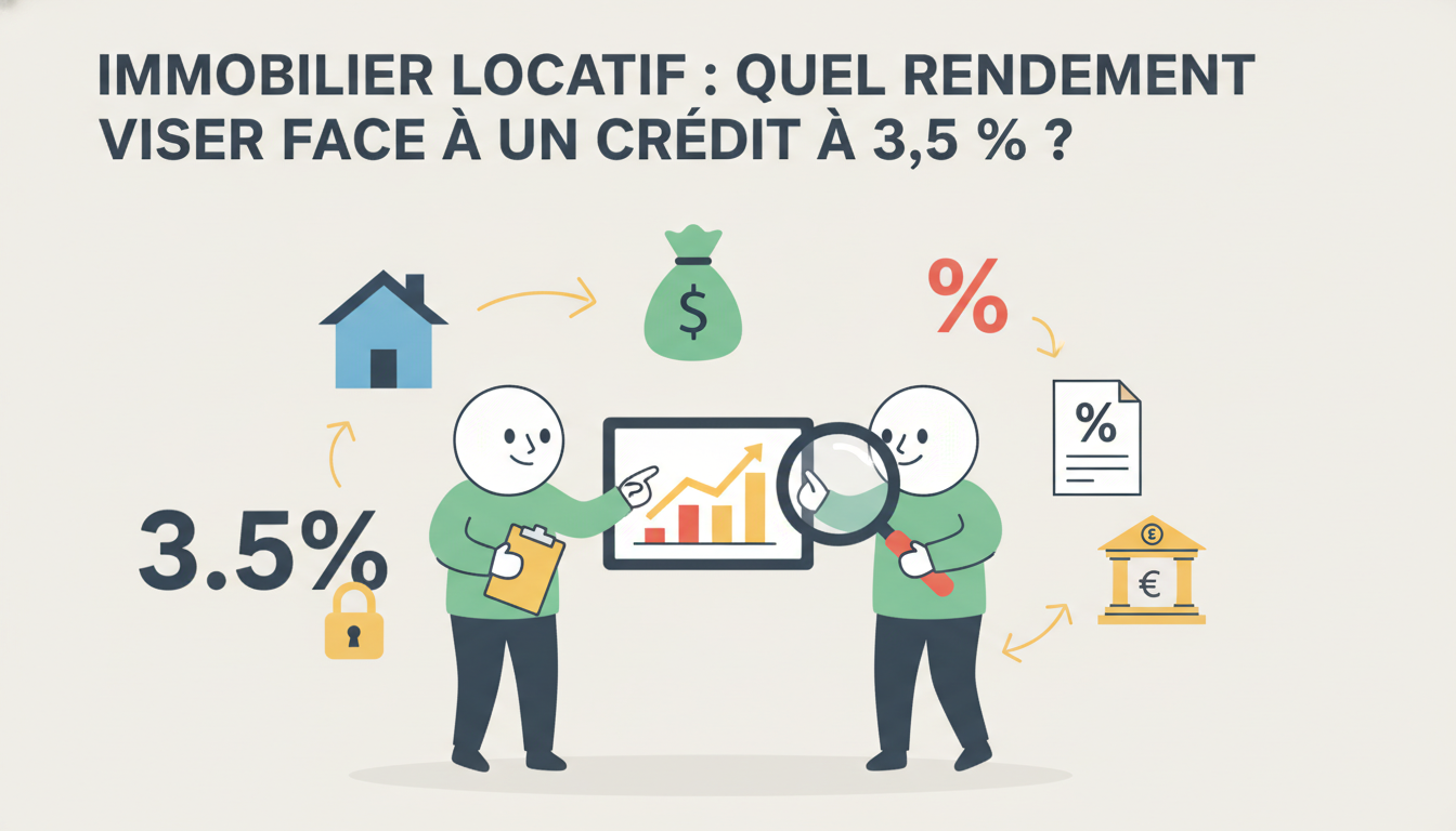 Immobilier locatif : Quel rendement viser face à un crédit à 3,5 % ? découvrez comment optimiser le rendement de votre investissement immobilier locatif face à un taux de crédit à 3,5 %. conseils et stratégies pour maximiser vos profits.