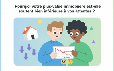 Pourquoi votre plus-value immobilière est-elle souvent bien inférieure à vos attentes ?