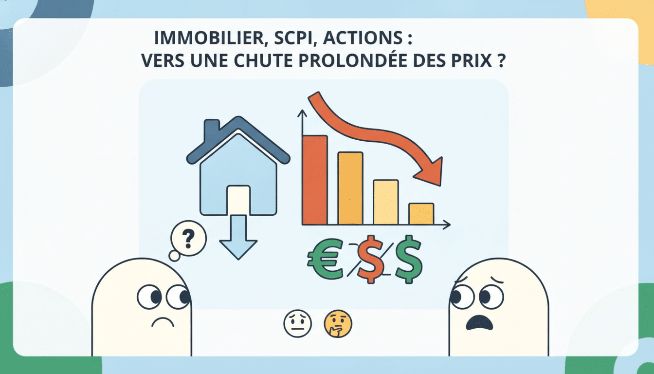 Immobilier, SCPI, actions : vers une chute prolongée des prix ? analyse des perspectives des marchés immobiliers, scpi et actions face à une possible chute prolongée des prix, et conseils pour bien investir malgré la volatilité.