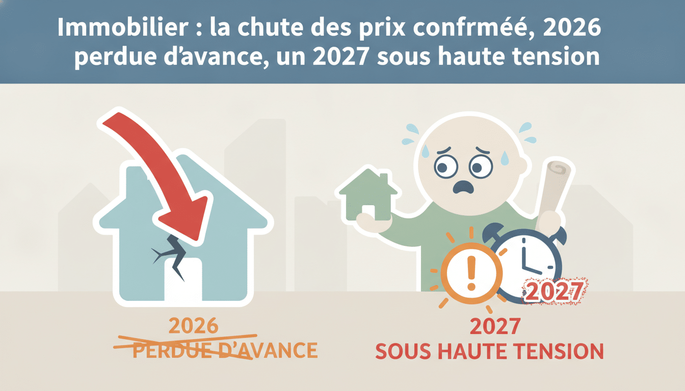 Immobilier : la chute des prix confirmée, 2026 perdue d’avance, un 2027 sous haute tension immobilier : la chute des prix se confirme, une année 2026 compromise et un 2027 placé sous haute tension pour le marché.