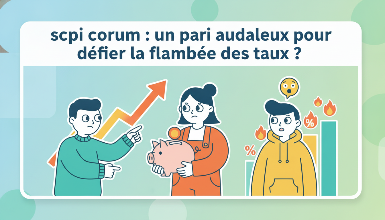 SCPI CORUM : Un pari audacieux pour dĂ©fier la flambĂ©e des taux ? dĂ©couvrez comment la scpi corum propose une stratĂ©gie audacieuse pour contrer la hausse des taux d'intĂ©rĂȘt et optimiser vos investissements immobiliers.