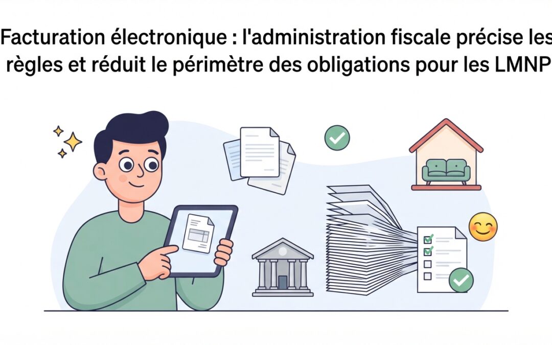 Facturation électronique : l’administration fiscale précise les règles et réduit le périmètre des obligations pour les LMNP